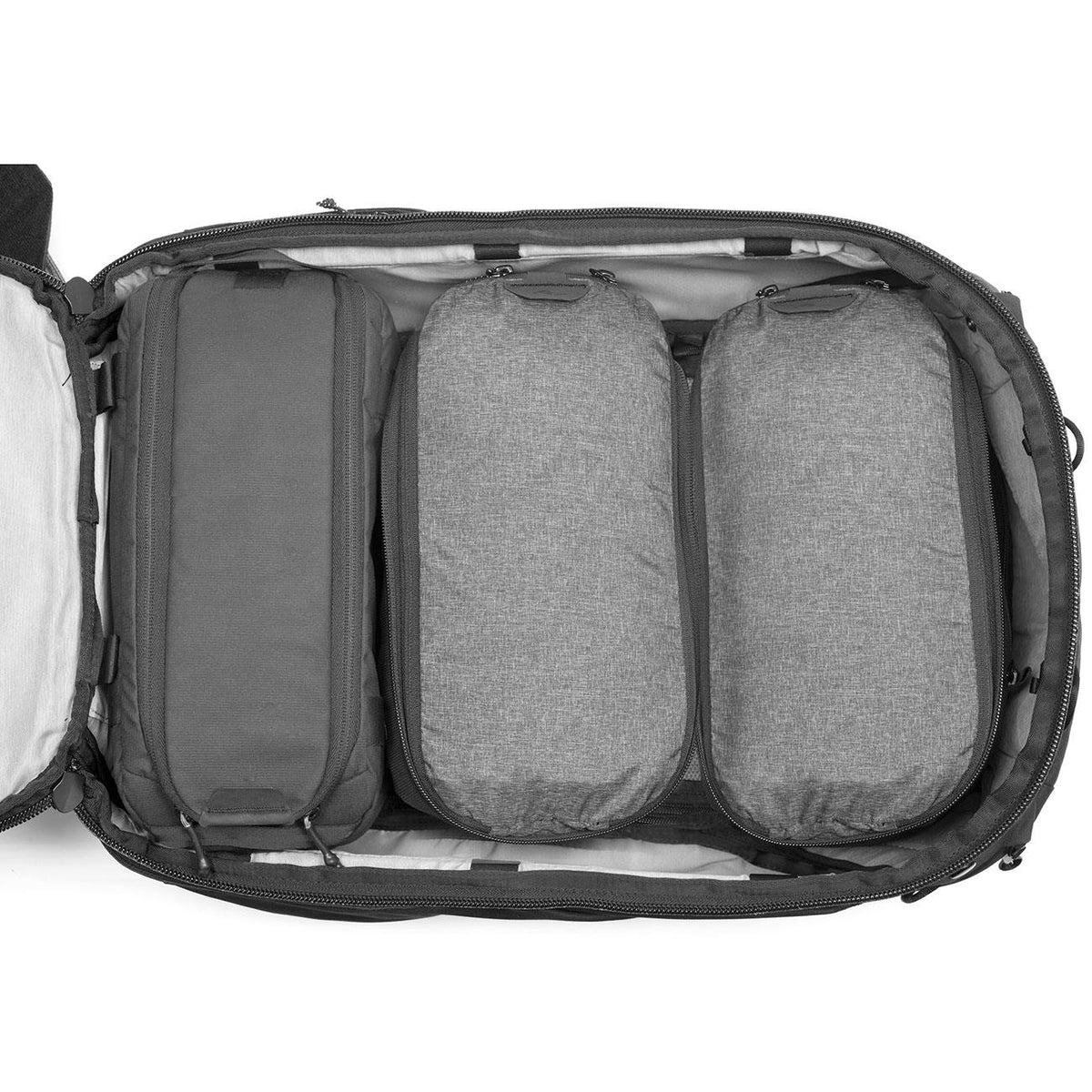 Peak Design Packing Cube Small 9L – Befüllt in grau (Ash)