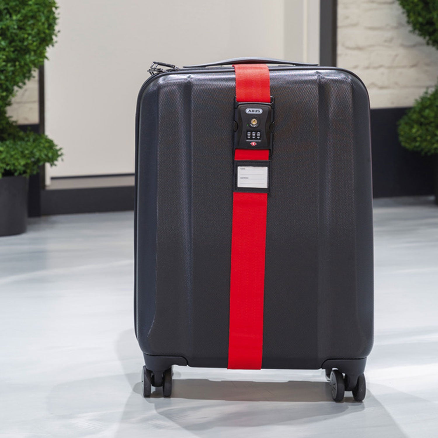 ABUS 620TSA/192 Kofferband - Koffergurt mit Zahlenschloss und Adressfeld – Detailansicht