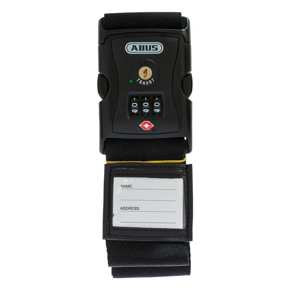 ABUS 620TSA/192 Kofferband - Koffergurt mit Zahlenschloss und Adressfeld – Detailansicht