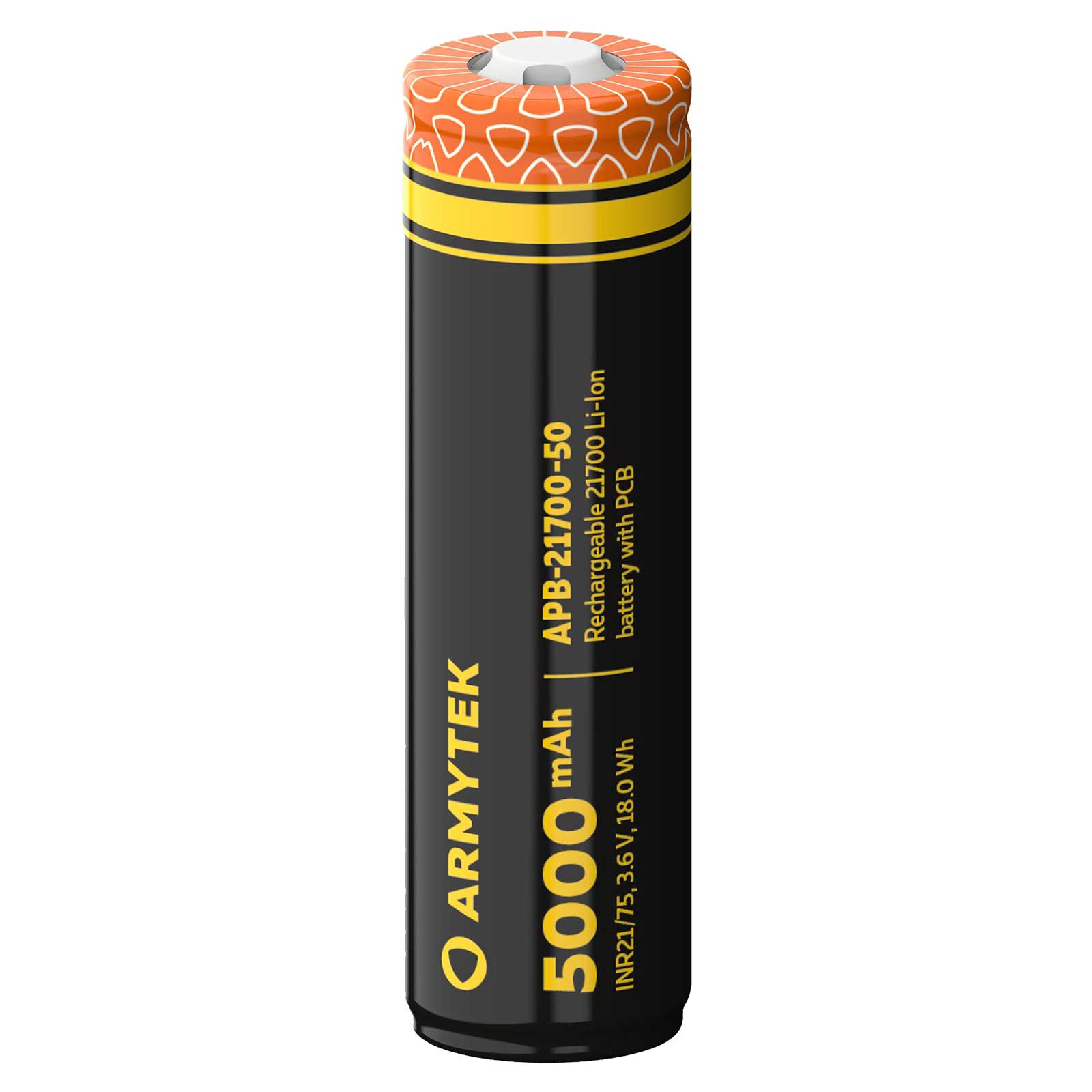 Armytek 21700 Li-Ion Akku mit PCB 5000 mAh für Taschenlampe