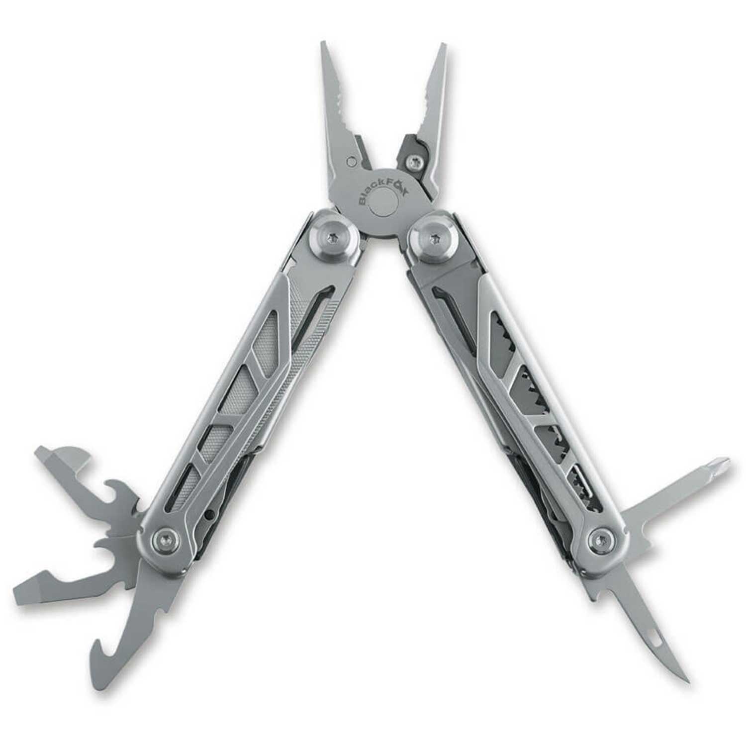 BlackFox Endurance - Edelstahl Multitool mit 13 Funktion und Nylonetui