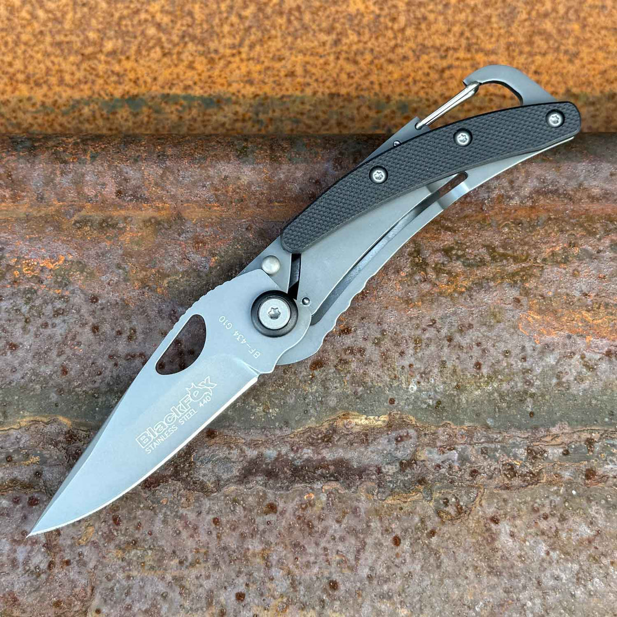 BlackFox F-434 G10 – kompaktes Taschenmesser mit Clip & Karabiner