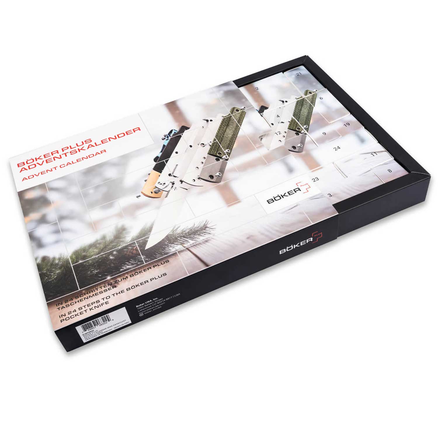 Böker Plus Adventskalender 2025 Cataclyst – Limitierter Taschenmesser-Bausatz – Detailansicht