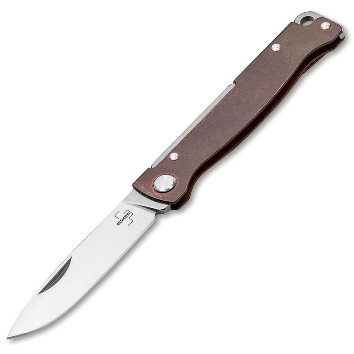 Böker Plus Atlas – robuste Taschenmesser in vielen Varianten – Copper kupfer griffschalen