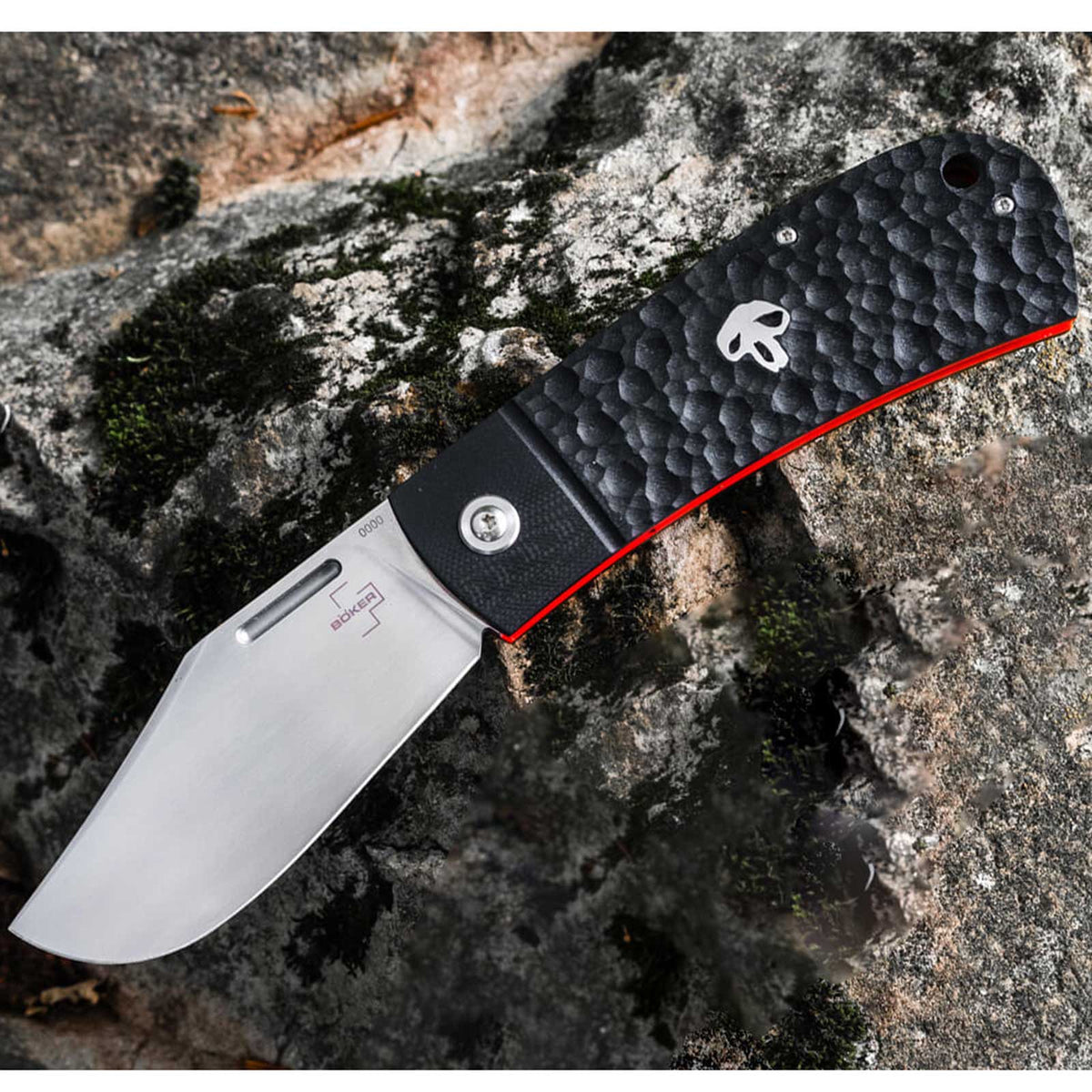 Böker Bad Guy – Slipjoint-Taschenmesser mit D2-Klinge, Nylonetui, §42a-konform – Messeransicht