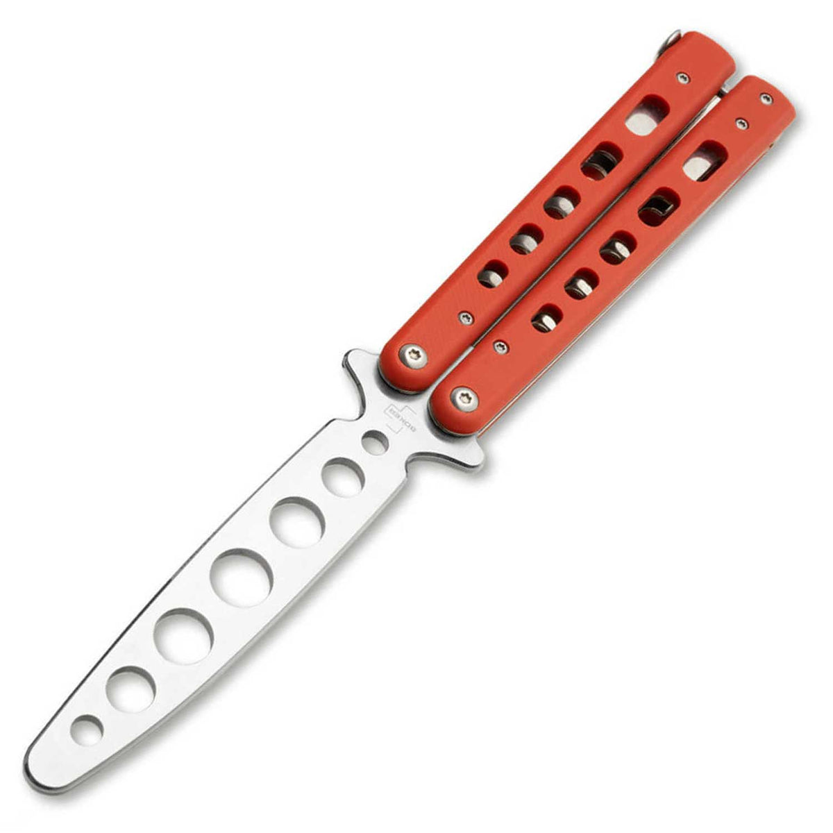 Böker Plus Balisong Trainer Red – Sicheres Butterfly Trainingsmesser – Detailansicht
