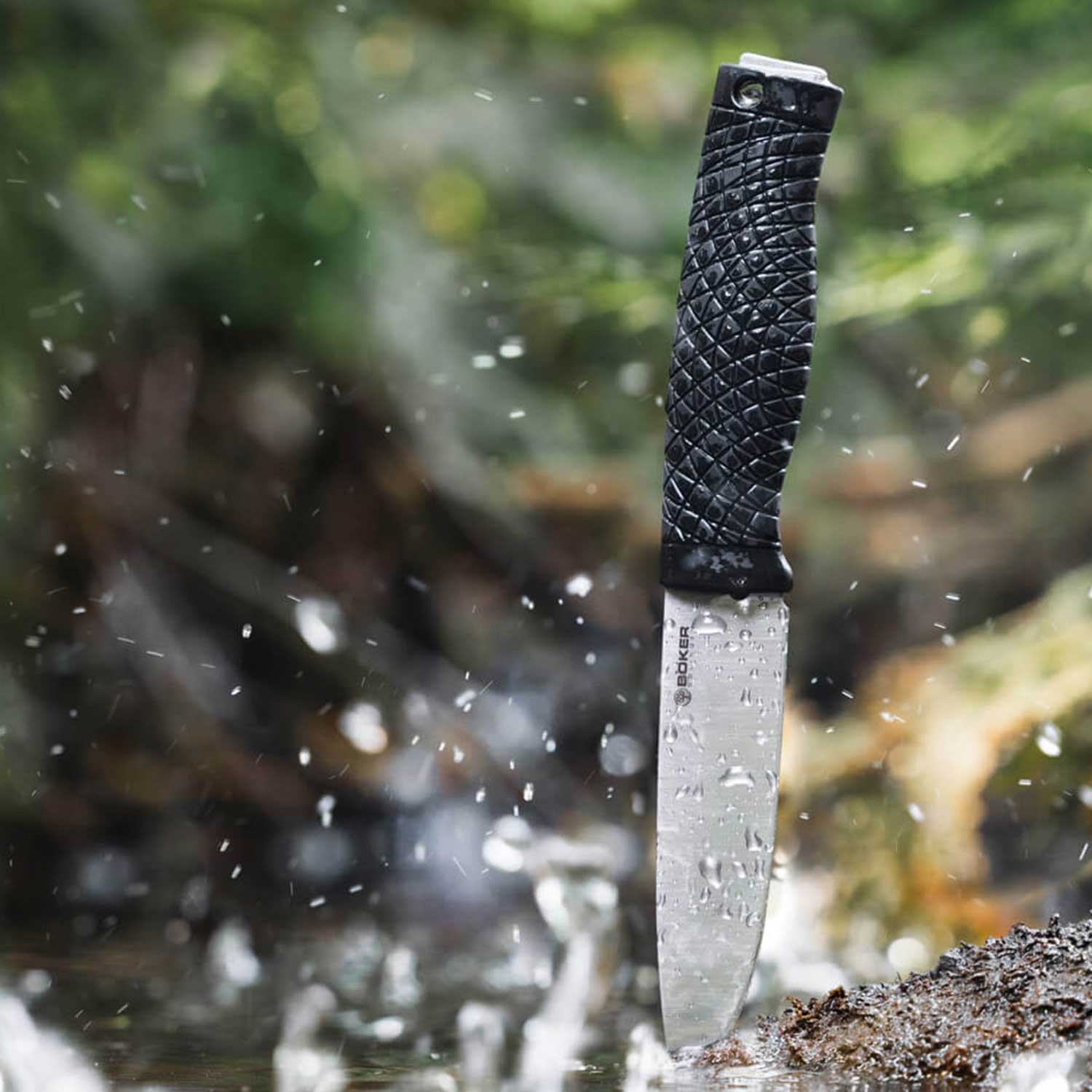 Böker Bronco - Outdoormesser mit Köcherscheide aus Leder in 2 Varianten