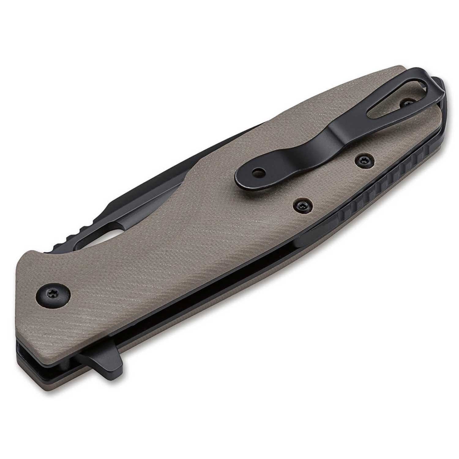 Böker Plus Caracal Folder Tactical – Einsatzmesser mit D2-Klinge und Clip – Detailansicht