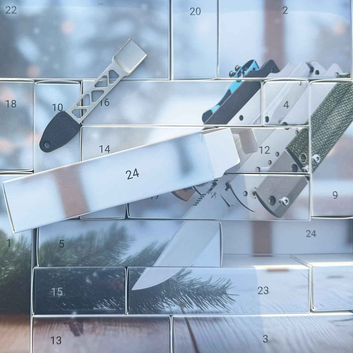 Böker Plus Adventskalender 2025 Cataclyst – Limitierter Taschenmesser-Bausatz – Detailansicht