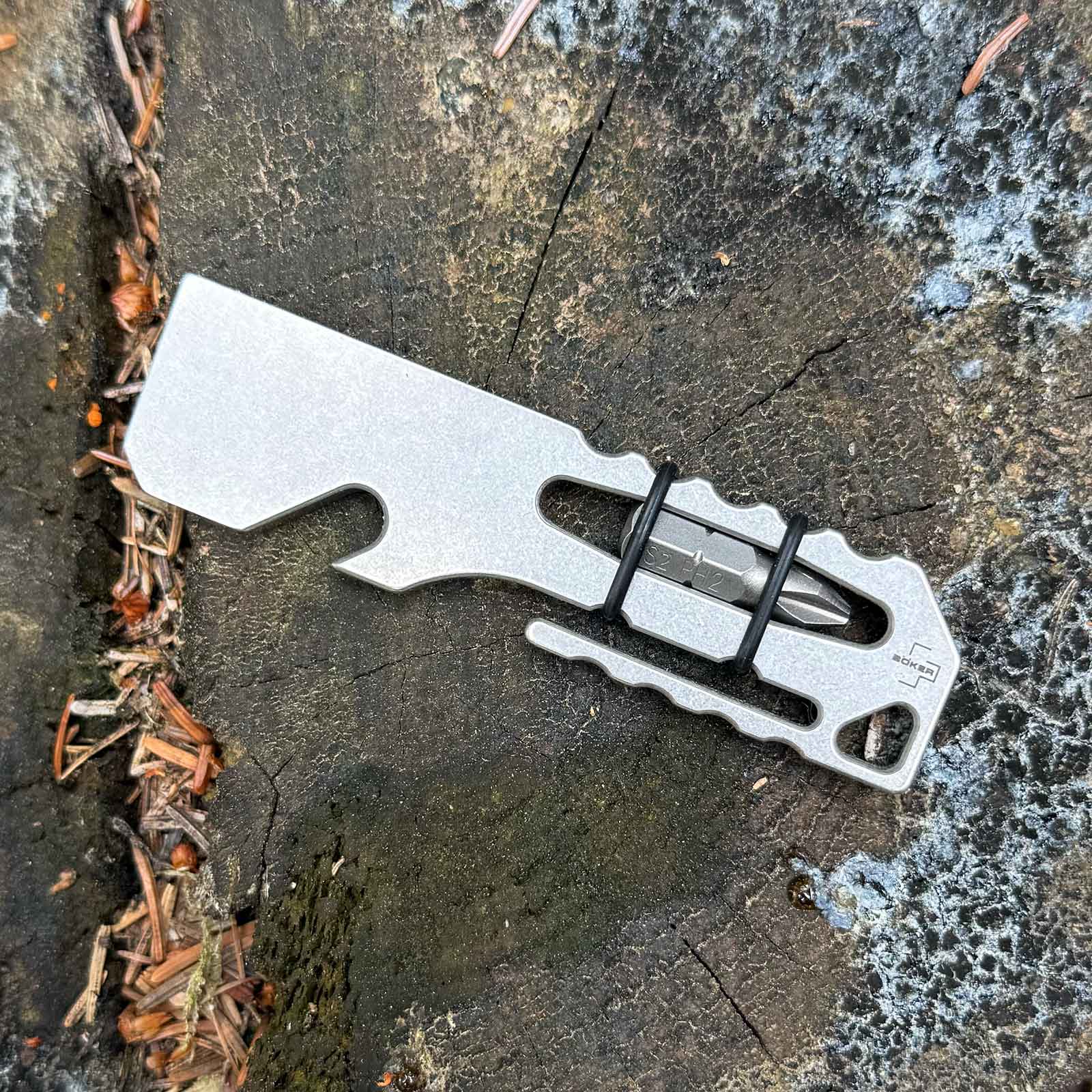 Böker Plus Grift Tool – Prybar/EDC Multitool mit Bit-Aufnahme und Flaschenöffner – Grift tool prybar edc