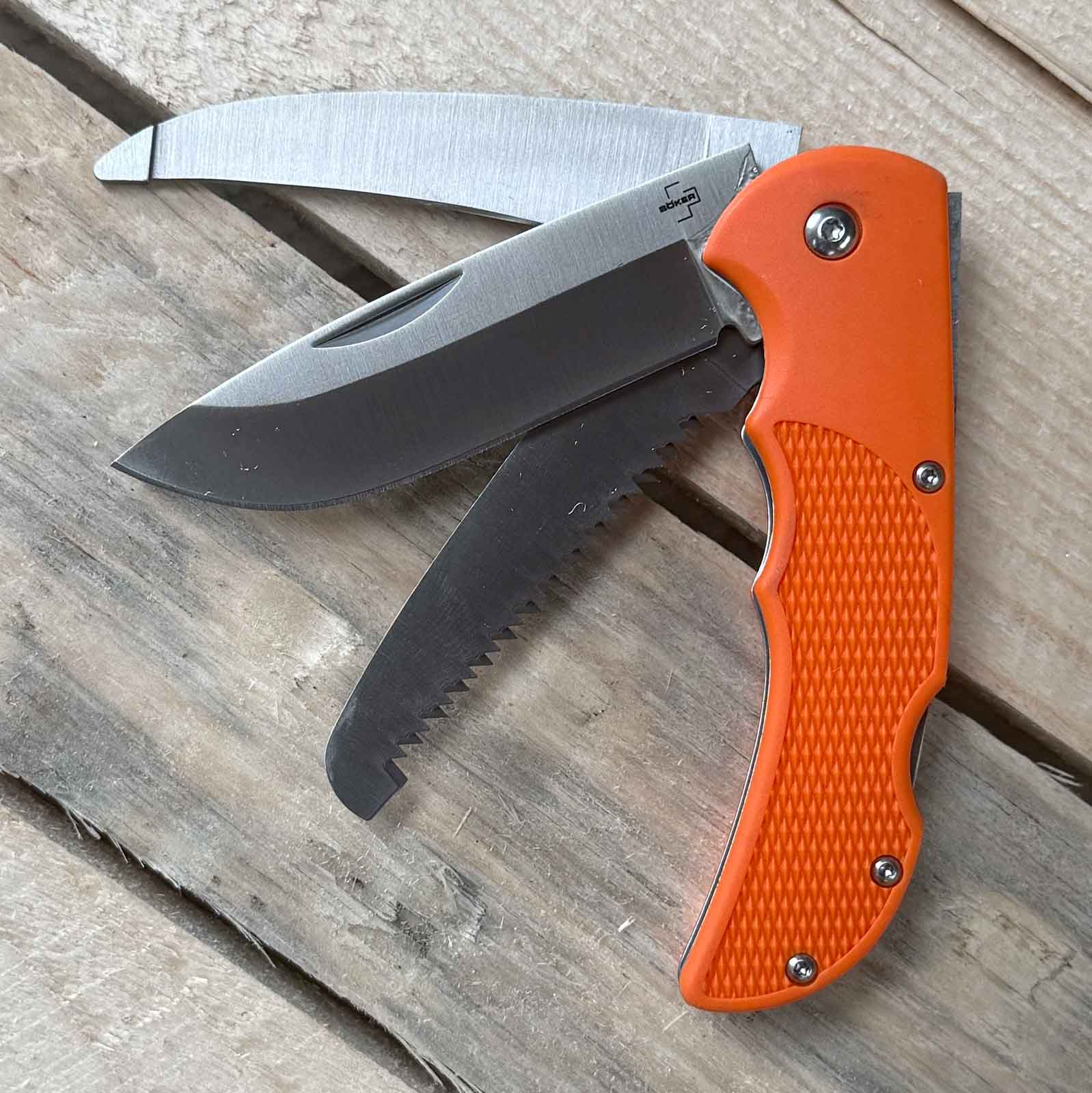 Böker Plus HL Triple Pocket Knife – 3-in-1-Jagdtaschenmesser mit Nylonetui