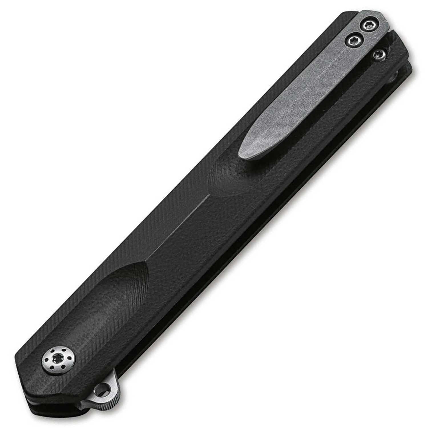 Böker Plus Kyoto – Taschenmesser mit D2-Klinge, G10 Griff, Titanclip & Nylon-Etui – Detailansicht