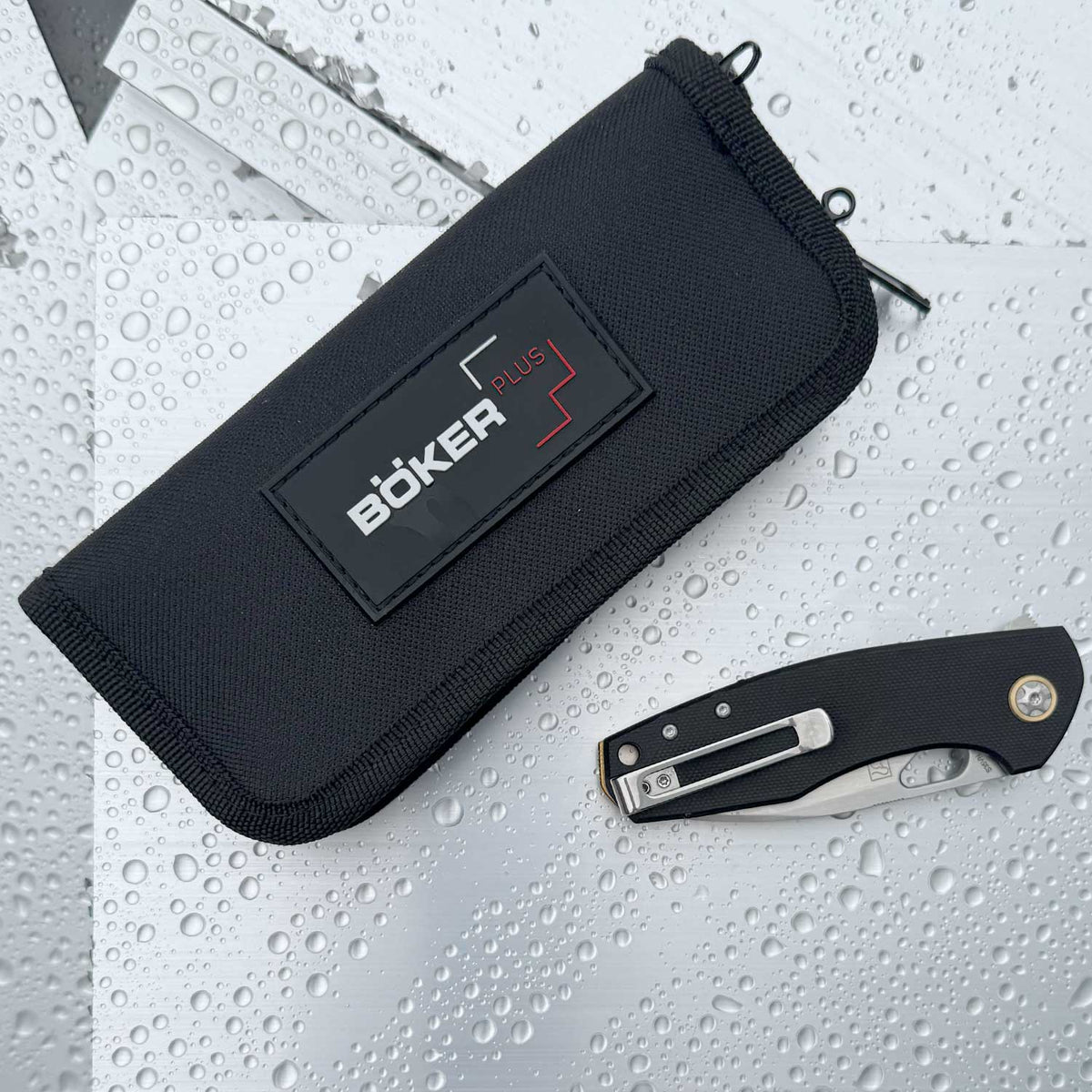Böker Plus Little Friend Black Taschenmesser mit Etui Holster Tasche