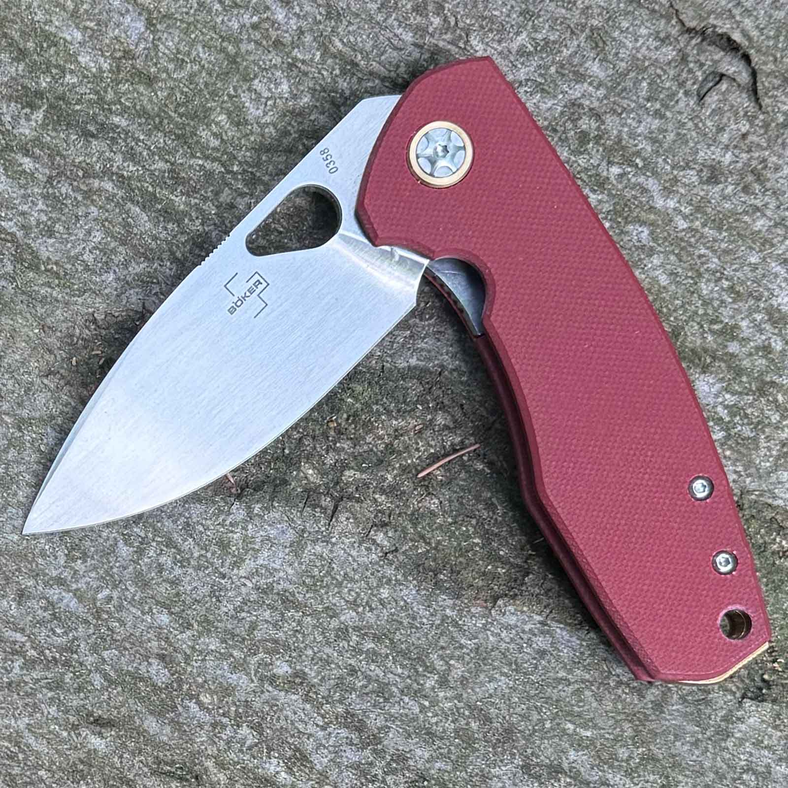 Böker Plus Little Friend – Taschenmesser mit CPM-S-35VN Klinge, G10 Griff und Clip – Messeransicht