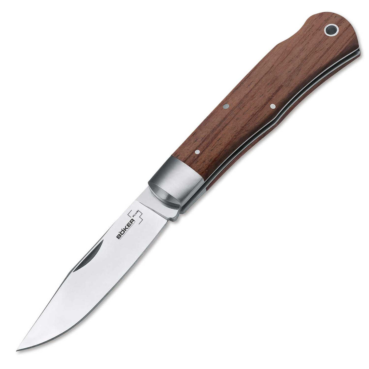 Böker Plus Lockback Bubinga - Edelstahl Taschenmesser mit Bubingaholzgriff – Detailansicht