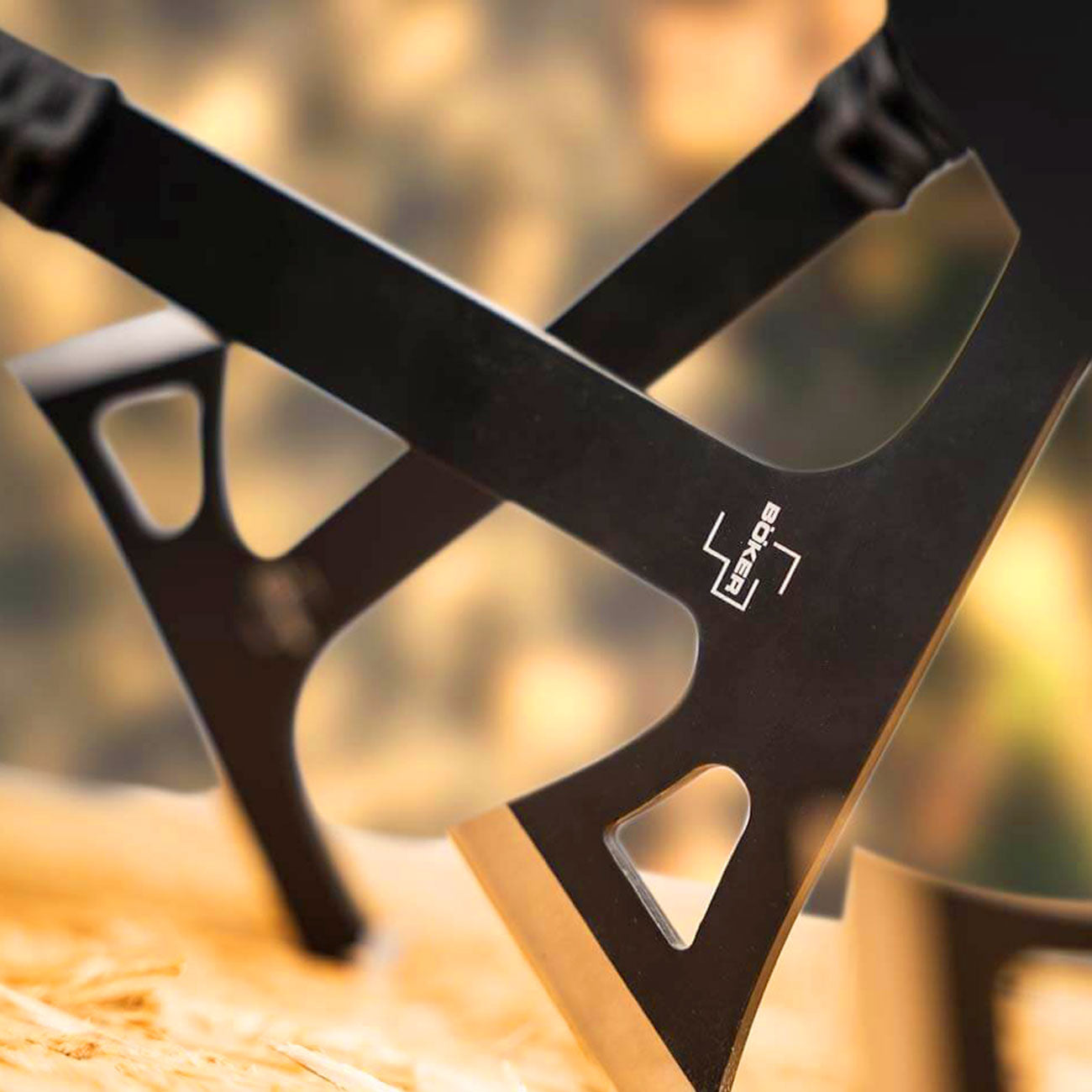 Böker Mohican Wurfaxt – Tomahawk mit Paracord-Griff und Nylonscheide im 3er-Set