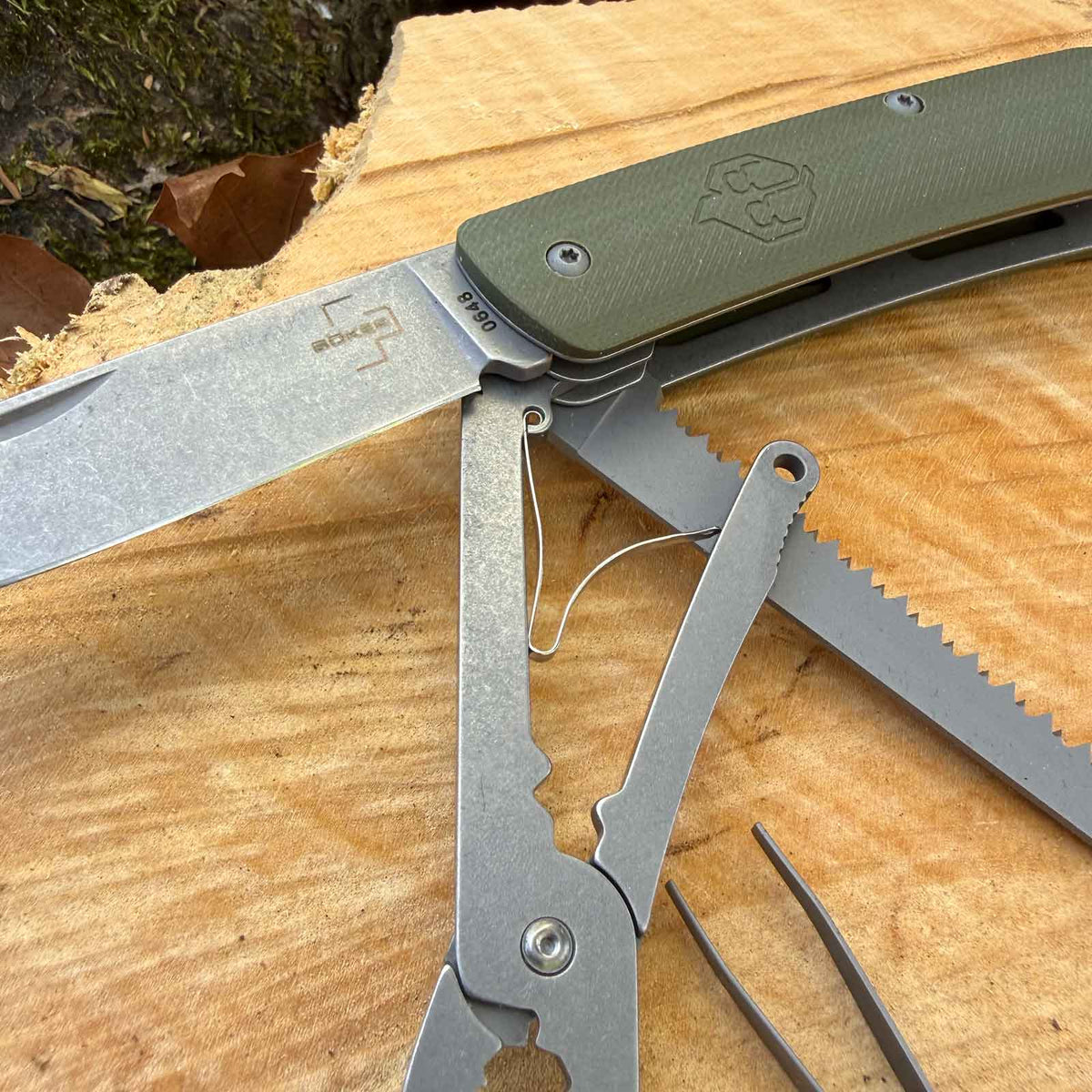 Böker Naturensöhne MK II NXT – Taschenmesser mit 8 Funktionen (grün) – Produktansicht des Messers – Detailansicht 8