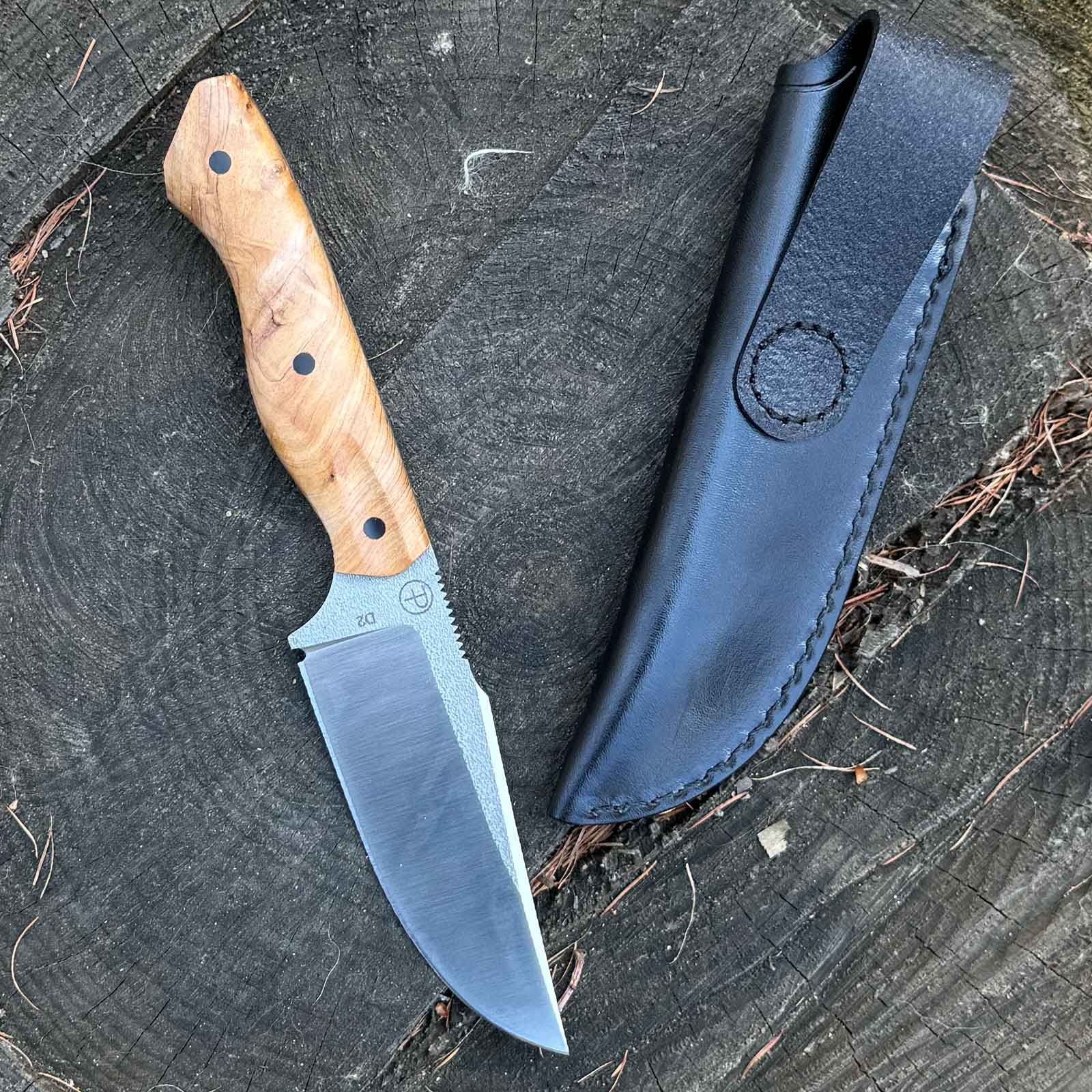 Böker Overnighter Outdoor Messer - Lederscheide Rückseite