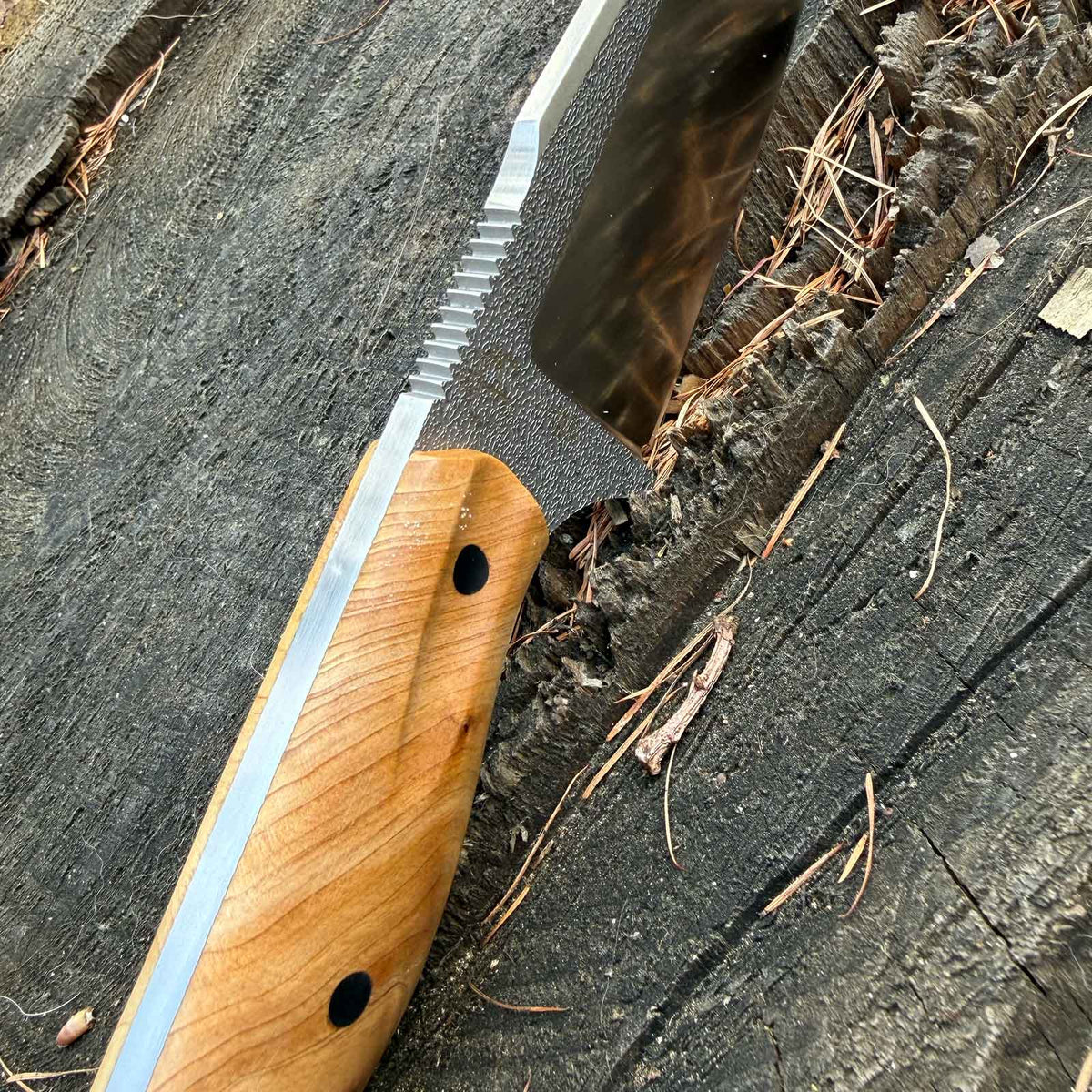 Böker Overnighter Bushcraft-Messer - Detail Messerrücken