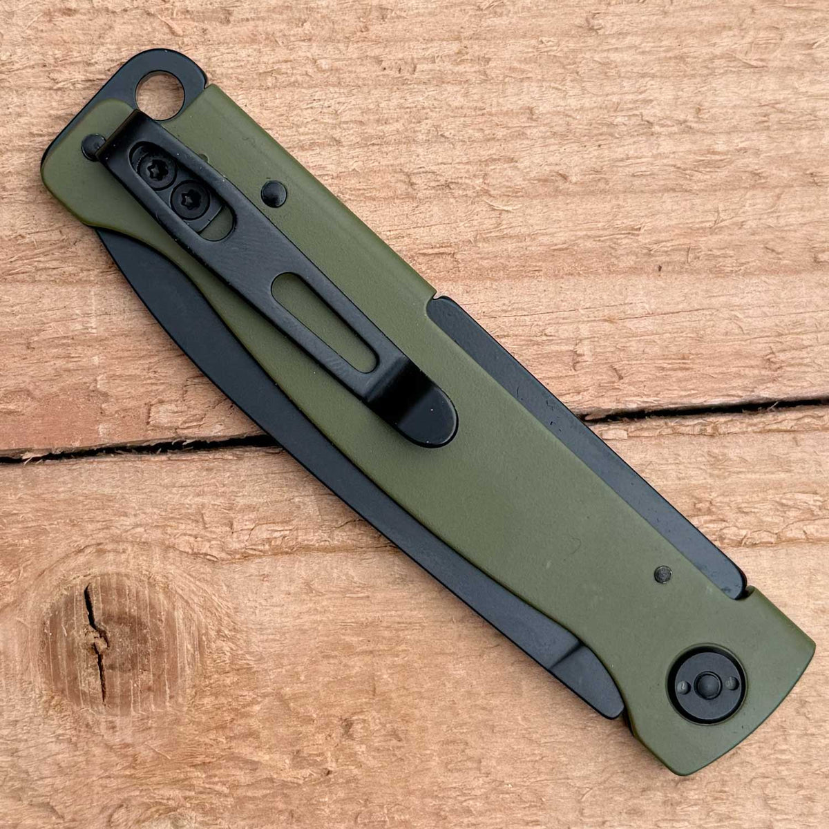 Böker Plus Atlas OD Green – Zweihand-Taschenmesser mit Slipjoint & Tip-Up Clip