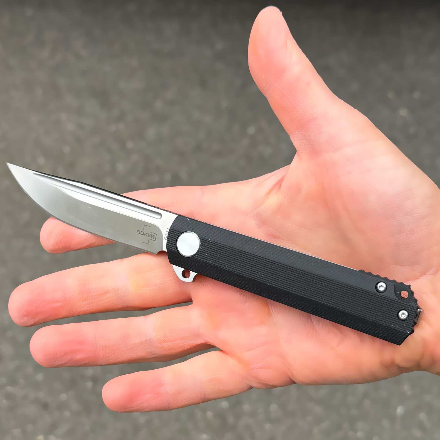Böker Plus Cataclyst Flipjoint Taschenmesser, 42a konform,EDC Klappmesser – Detailansicht