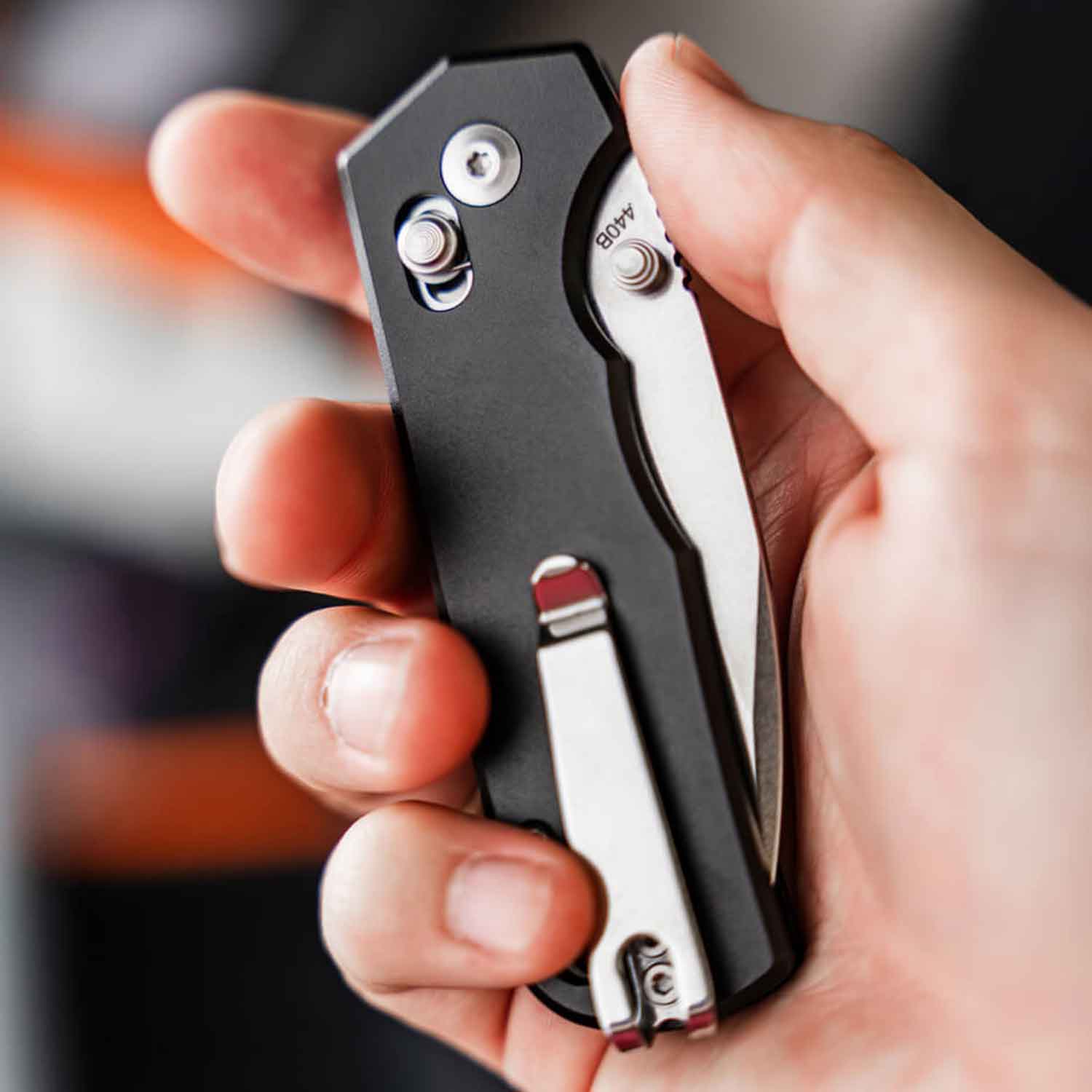 Böker Plus Rockstub Black 2.0 – Taschenmesser mit Crossbar Lock & Deep-Carry-Clip – Detailansicht