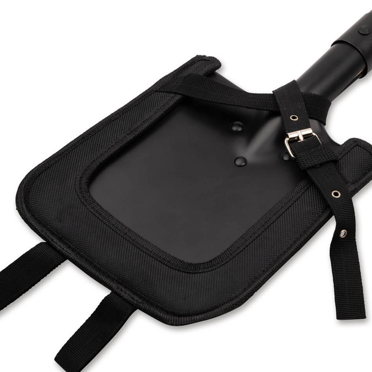 Böker Plus Shovel M1874 Outdoor Feldspaten mit Eschenholzgriff und Nylonetui – Detailansicht
