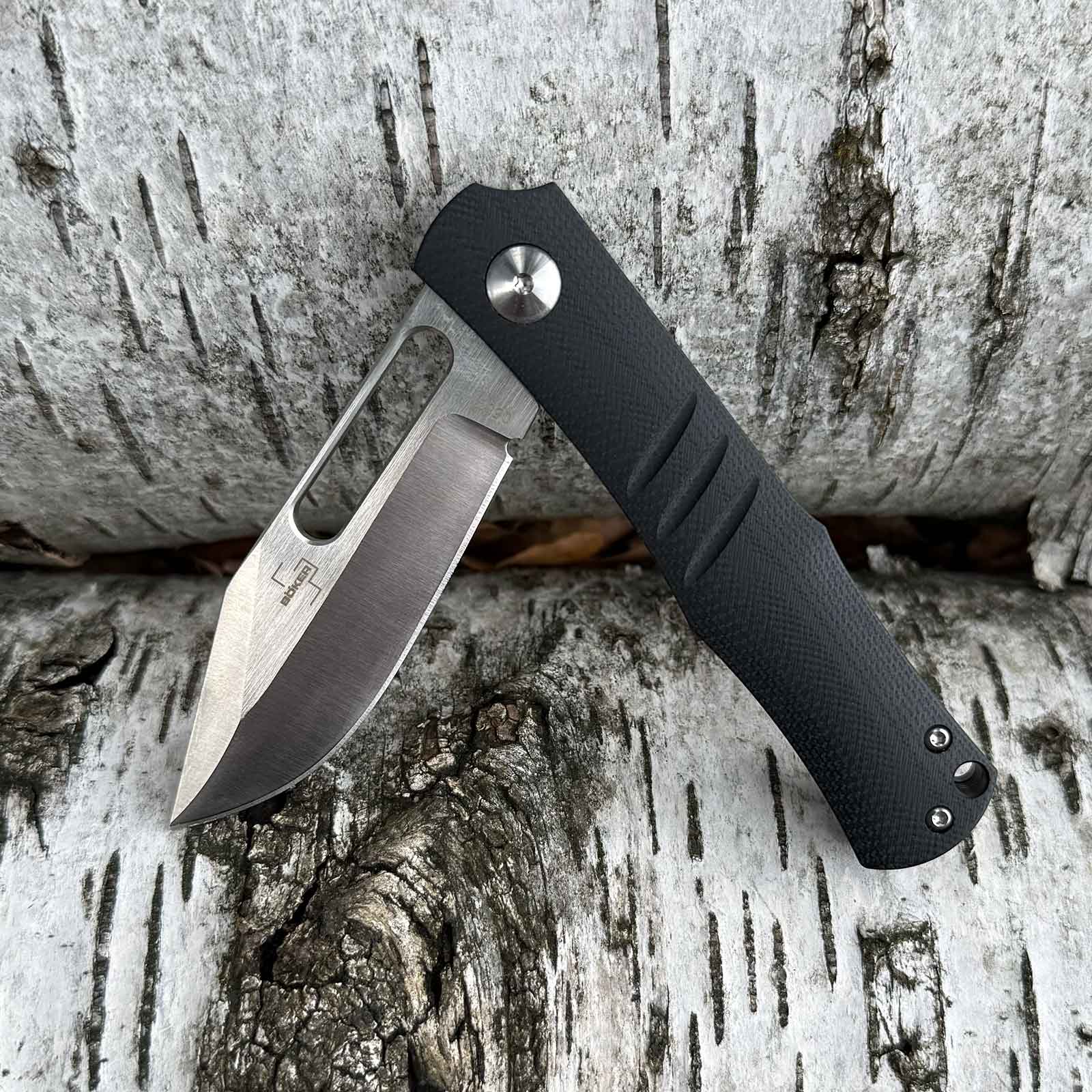 Böker Plus Sliplock – EDC-Taschenmesser – Halb geoeffnet