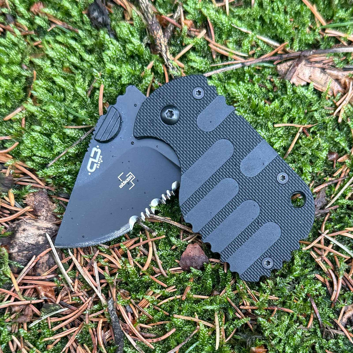 Böker Plus Subcom 2.0 All Black – Kompakte Größe in schwarz
