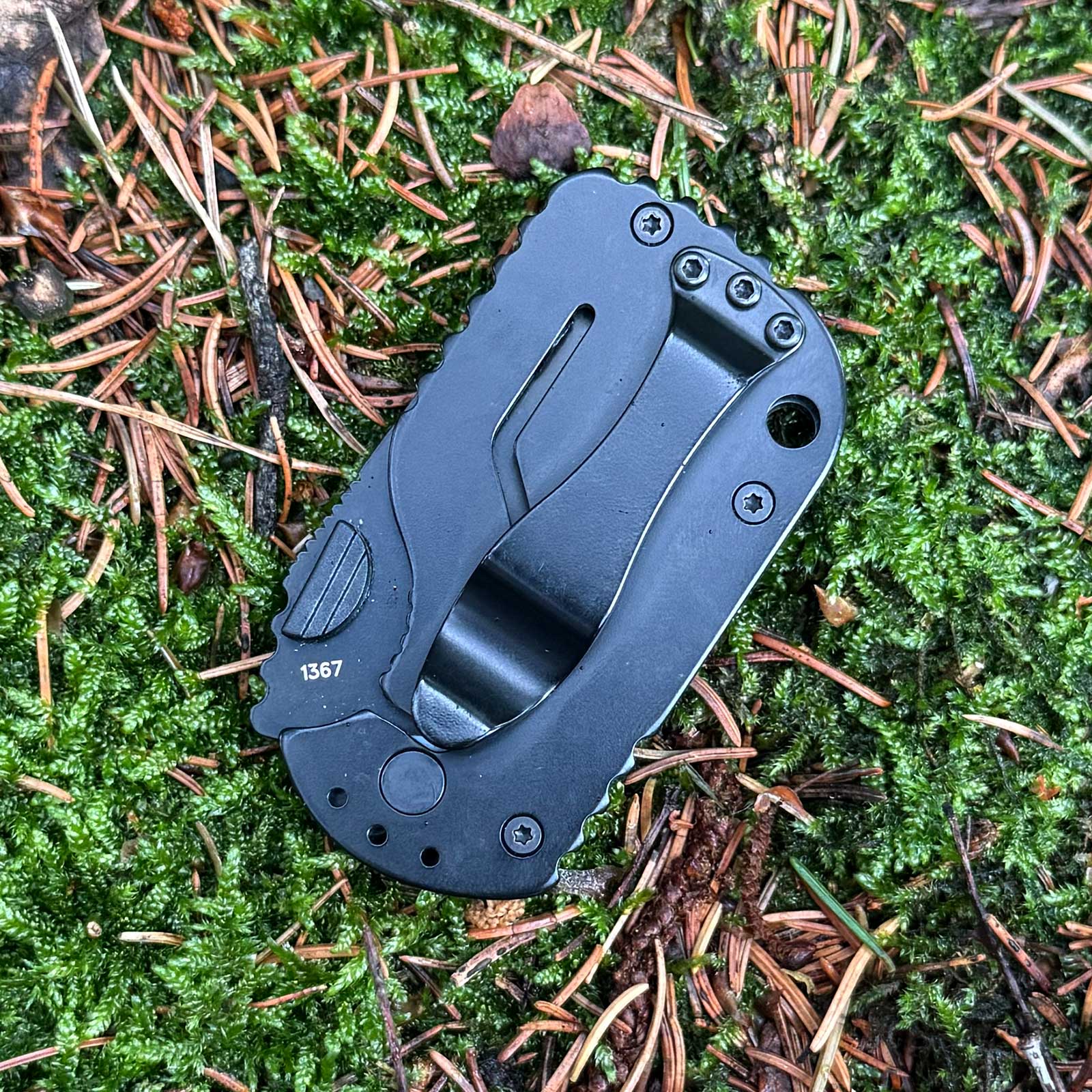 Böker Plus Subcom 2.0 All Black – Rückseite mit Clip in schwarz