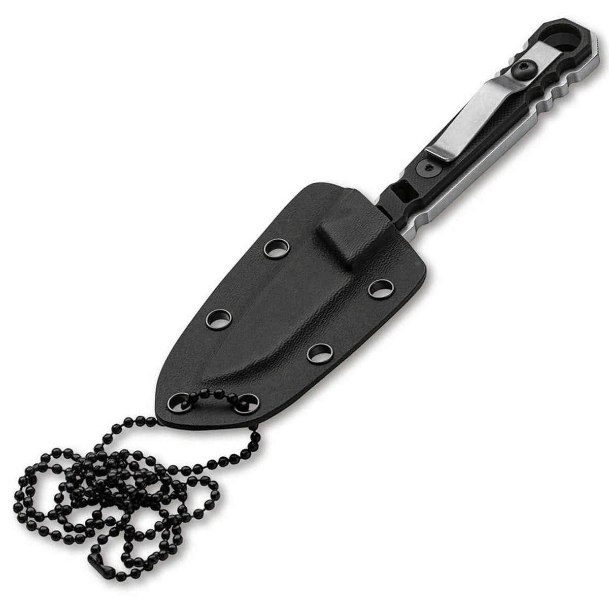 Böker Plus Ylvi – feststehendes EDC Messer mit Clip und Kydexscheide – Detailansicht