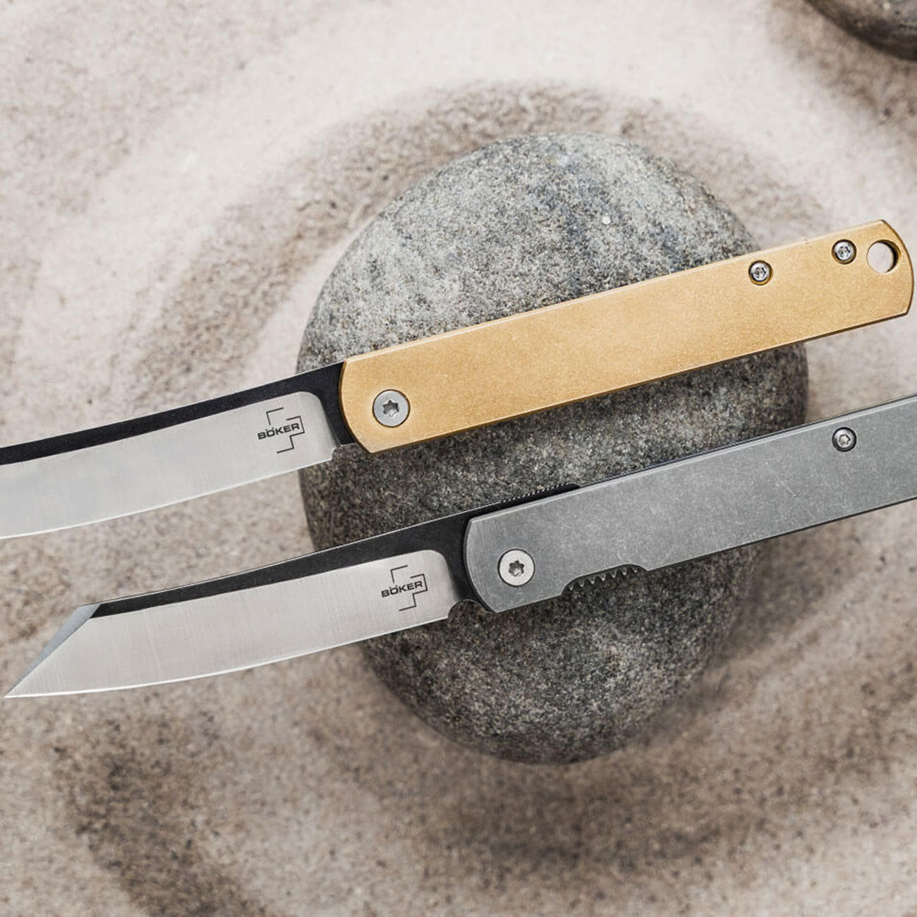 Böker Plus Zenshin Taschenmesser – Edelstahl & Messing §42a