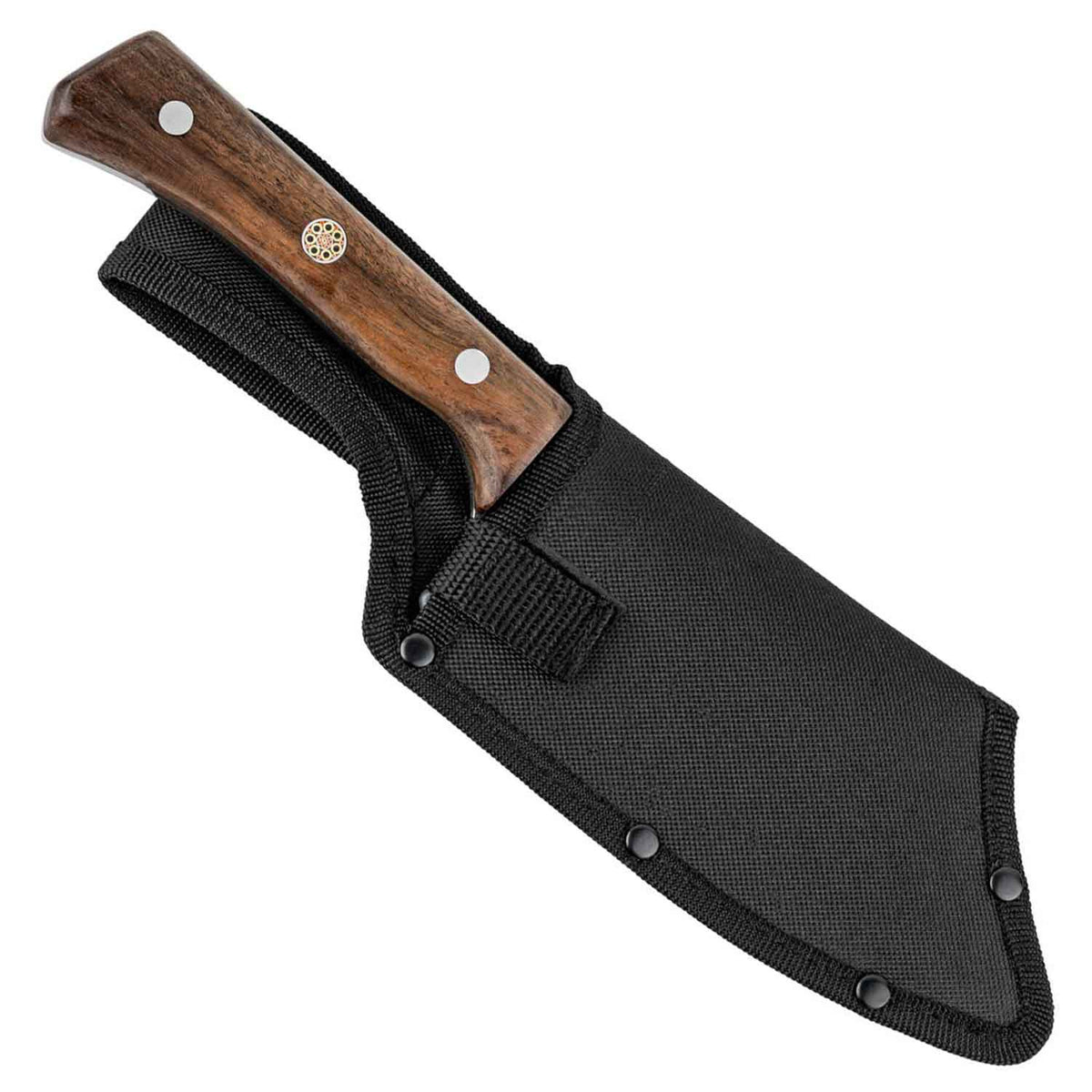 Herbertz CJH Outdoor Kochmesser mit Walnussholzgriff – Detailansicht