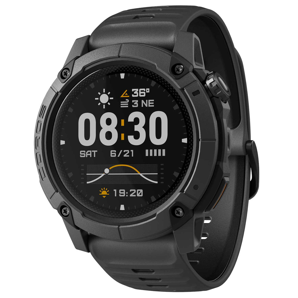 coros nomad gps sportuhr dunkelgrau