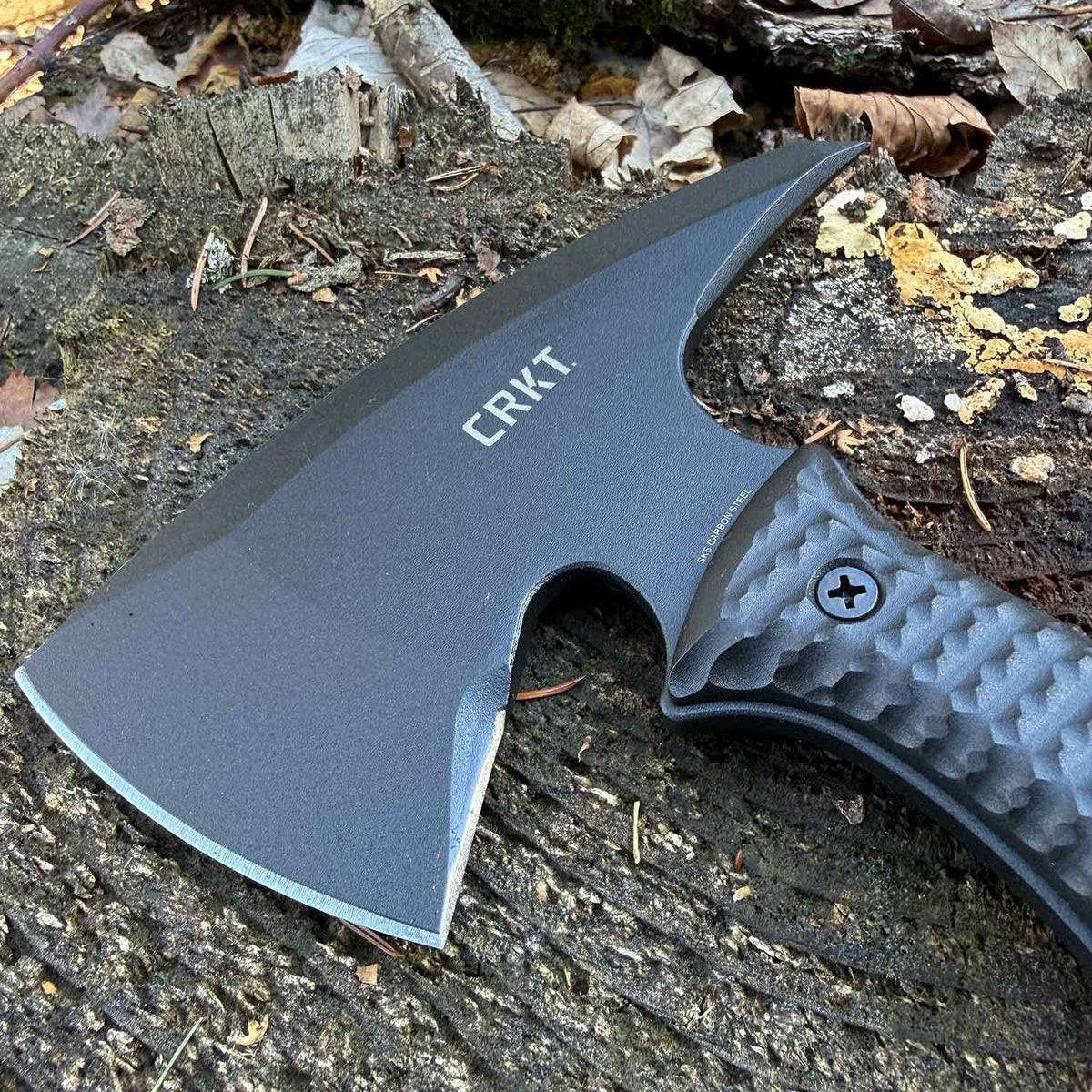 CRKT Kangee T-Hawk Axt Tomahawk mit Kydexscheide und Tragegurt – Detailansicht