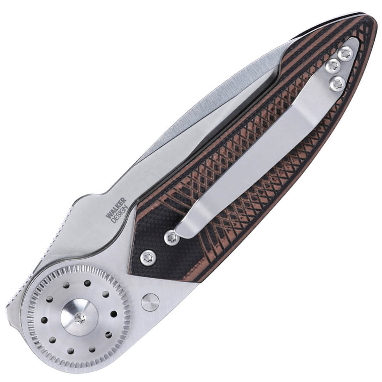 CRKT Walker Blade Lock - Sammler Taschenmesser Edelstahl mit Tip Up Clip – Detailansicht