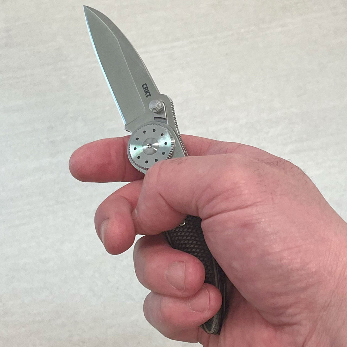 CRKT Walker Blade Lock - Sammler Taschenmesser Edelstahl mit Tip Up Clip – Detailansicht