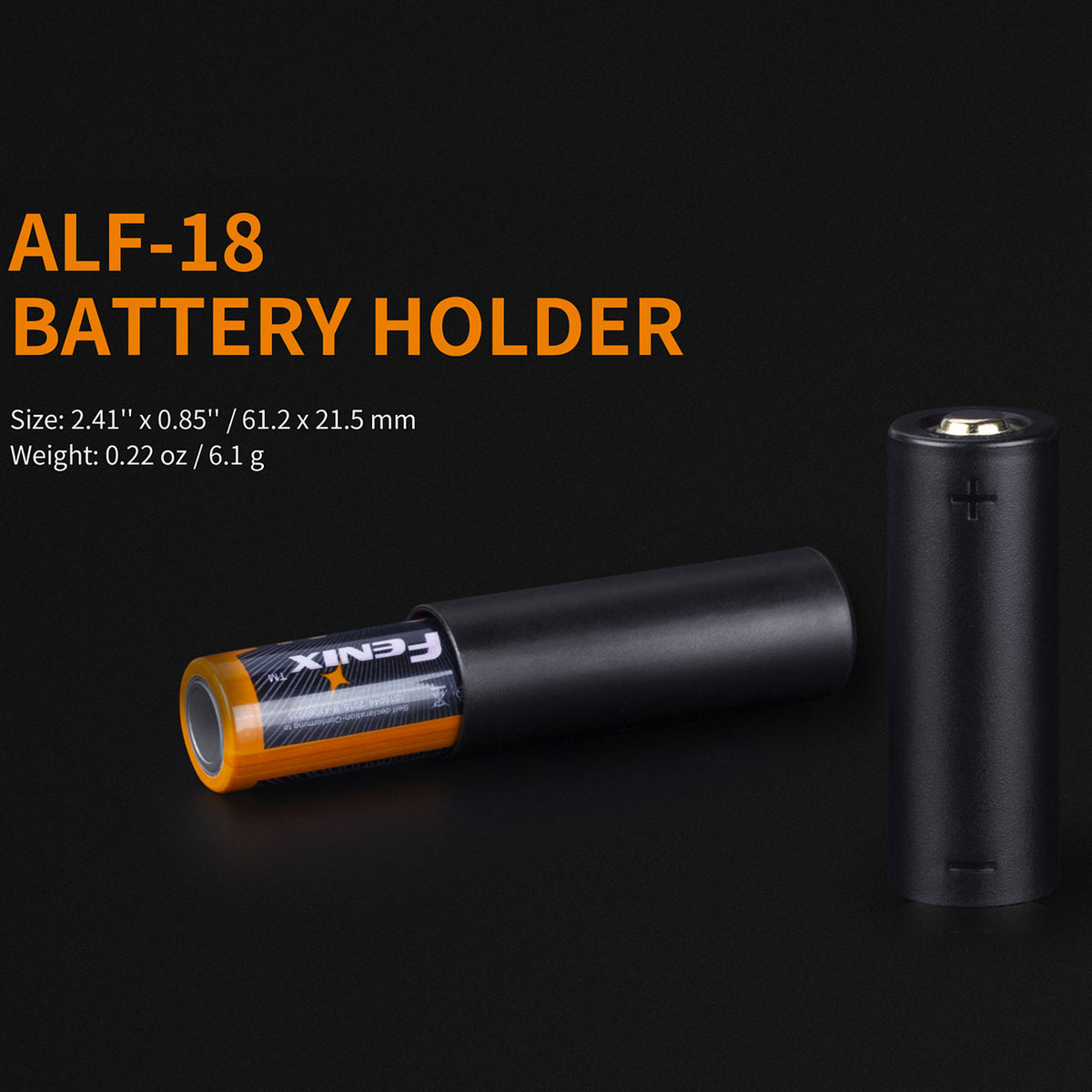 Fenix ALF-18 Batterie-/ Akku Adapter 18650 zu 21700