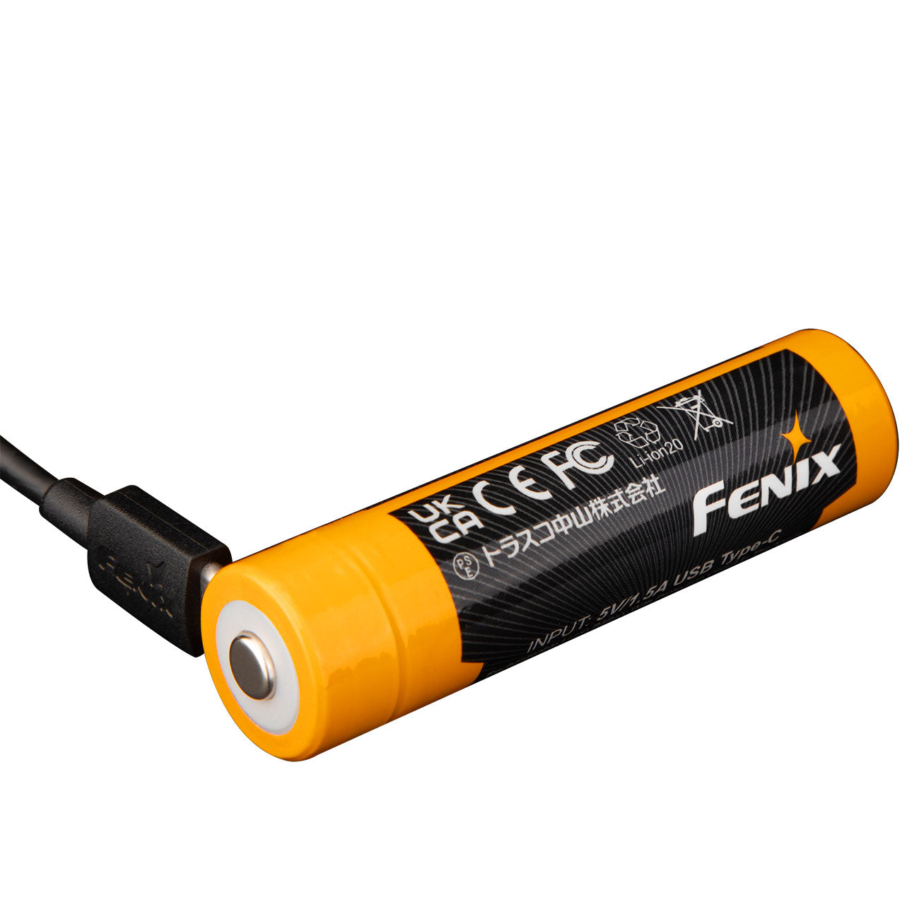 Fenix ARB-L18-4000U Li-Ion Akku, 18650, 4000mAh, Schutzschaltung, USB-C ladbar – Detailansicht