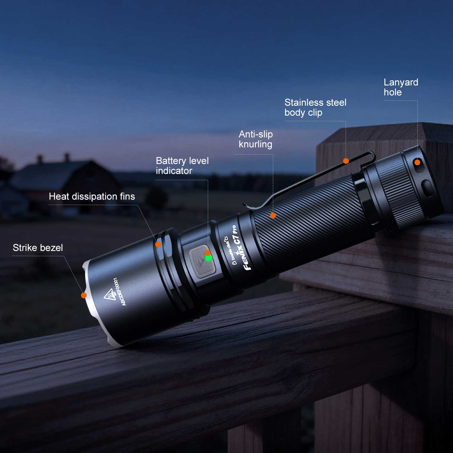 Fenix C7 Pro LED Taschenlampe Funktionen Bedienung
