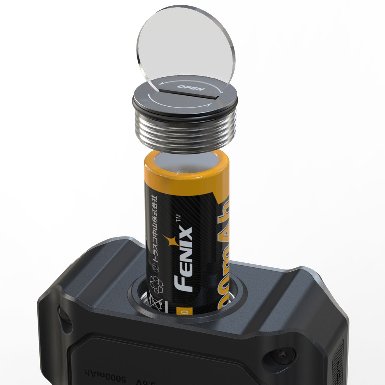 Fenix CL27R – Camping- und Arbeitsleuchte mit Spot- und Flutlicht, 1600 lm, Akku, USB-C – LEDs und Reflektor / Akku und Energieversorgung