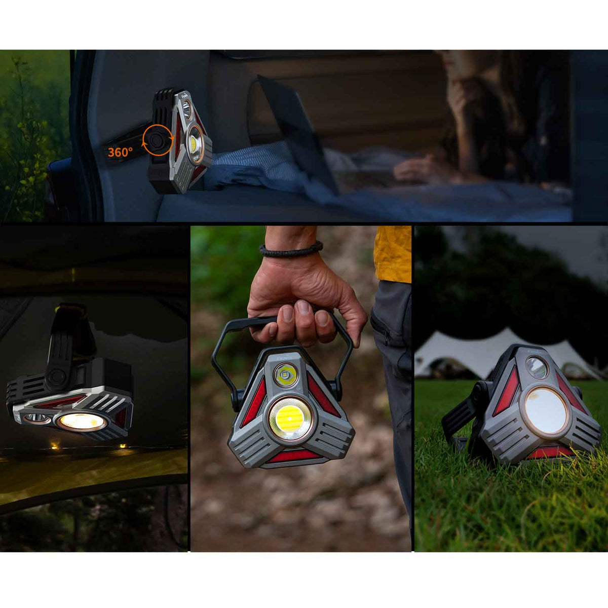 Fenix CP50R – LED Campingleuchte mit Akku, 5500 Lumen, USB & stufenloser Dimmer, 2700K–6500K – Detailansicht