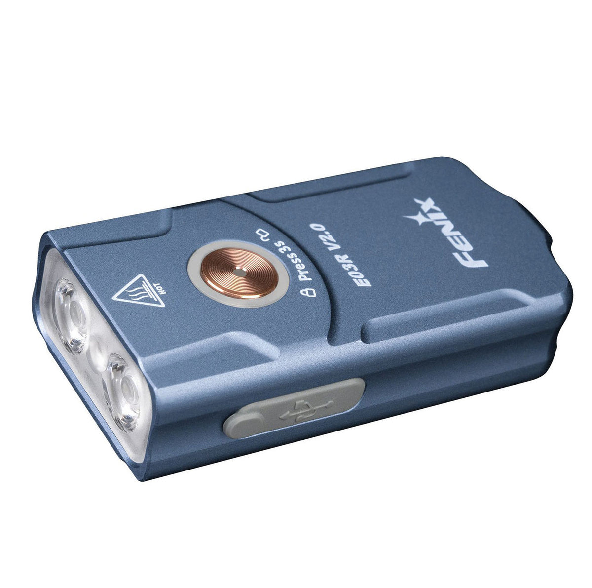 Fenix E03R V2.0 LED Schlüsselbundlampe – Detailansicht