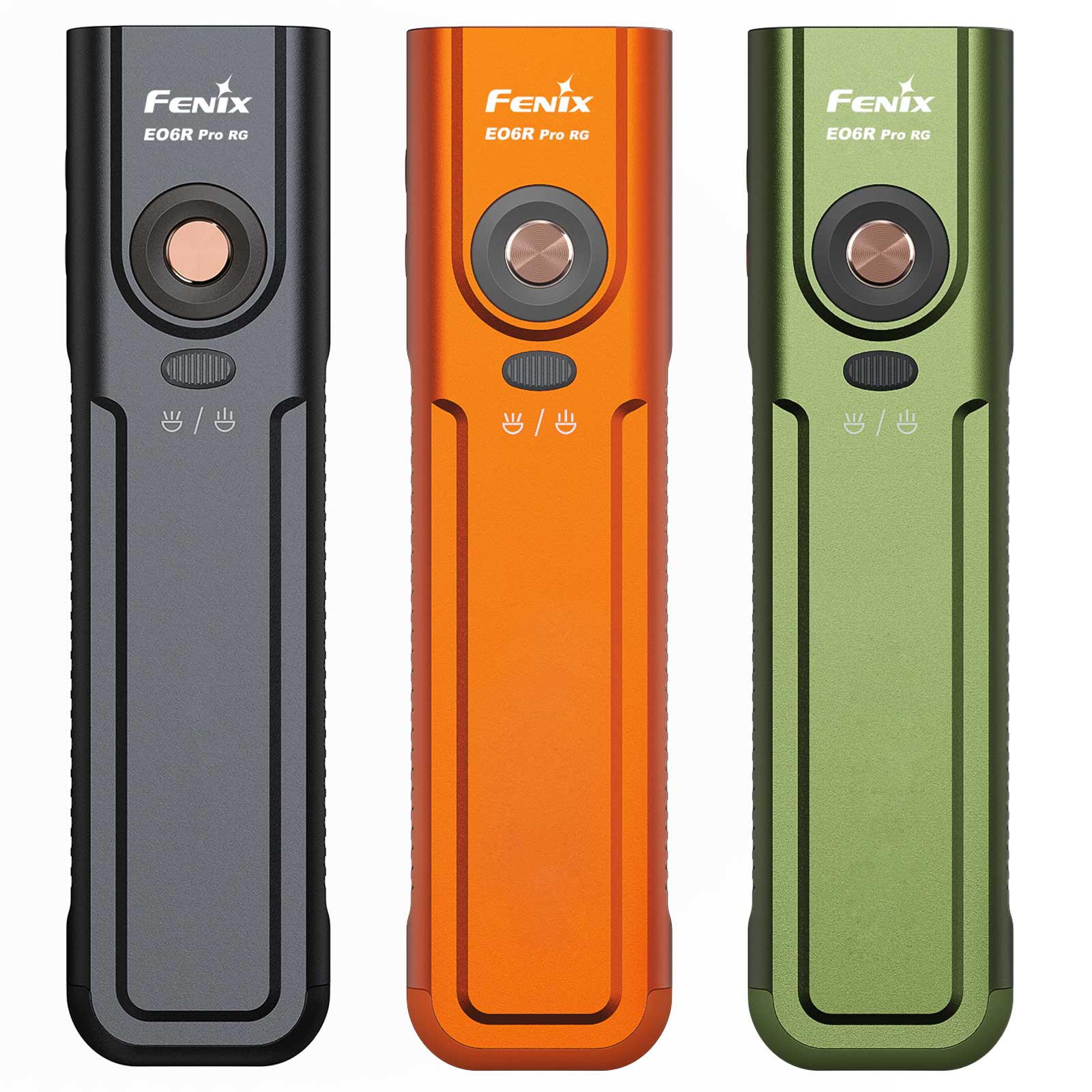 Fenix E06R Pro RG – Taschenlampe mit Rotlicht und grünem Laser, 1600 lm, USB-C – E06r Pro mini farben