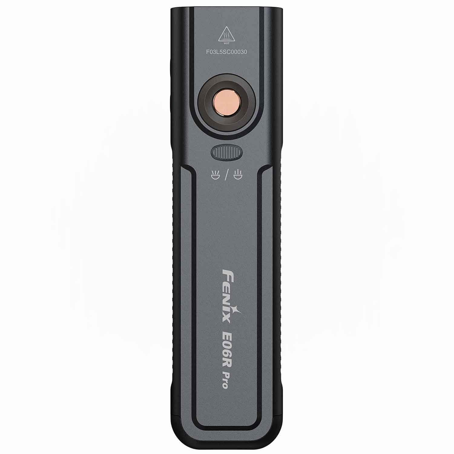 Fenix E06R Pro – Flache EDC-Taschenlampe mit UV-Licht & Laser 1600 Lumen USB-C – Farbvariante schwarz