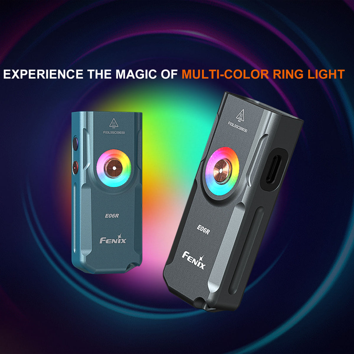 Fenix E06R – Schlüsselbundlampe mit USB-C 700 Lumen + UV-Licht & Laserpointer – Größenvergleich in der Hand