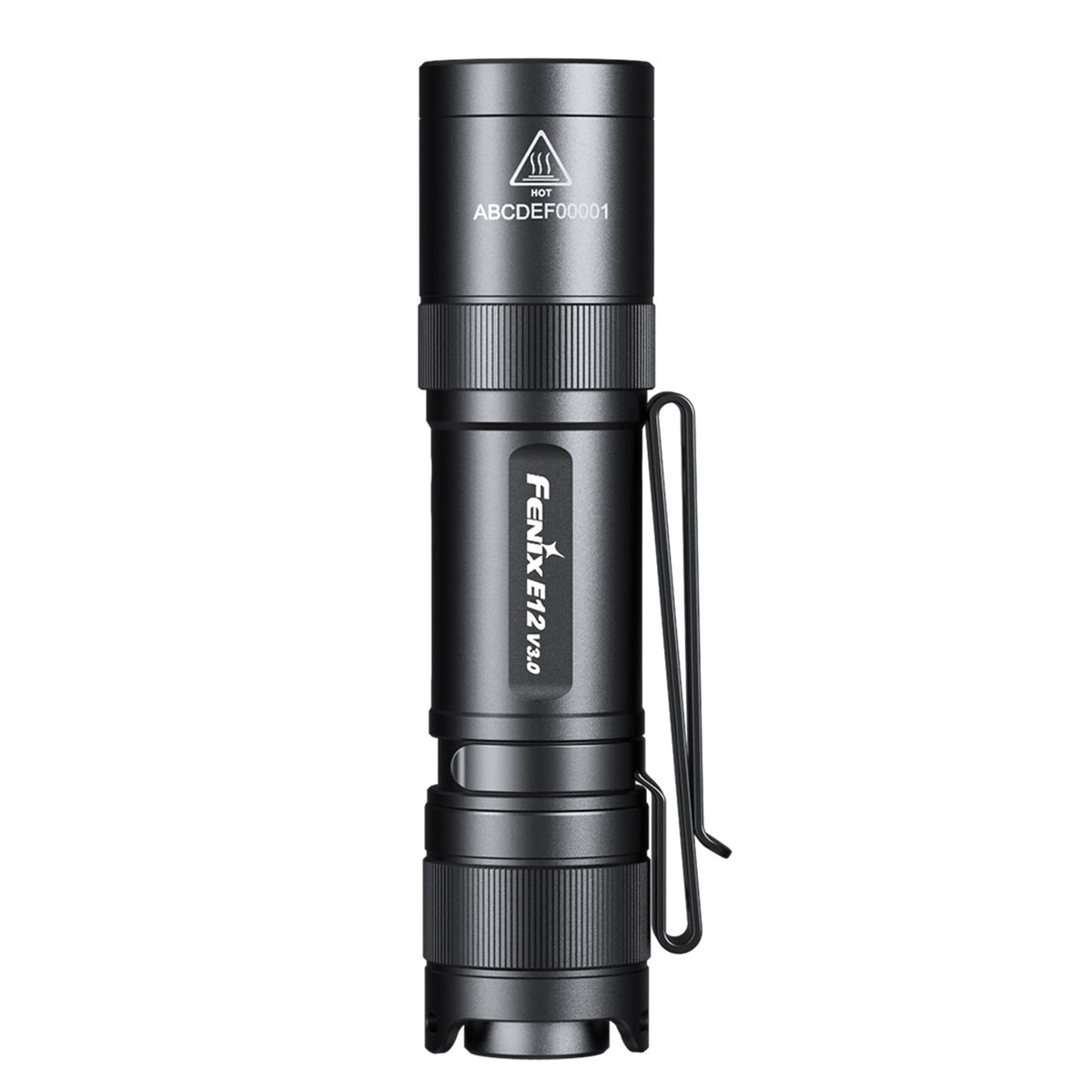 Fenix E12 V3.0 LED Taschenlampe mit AA Batterie 200 Lumen – Detailansicht
