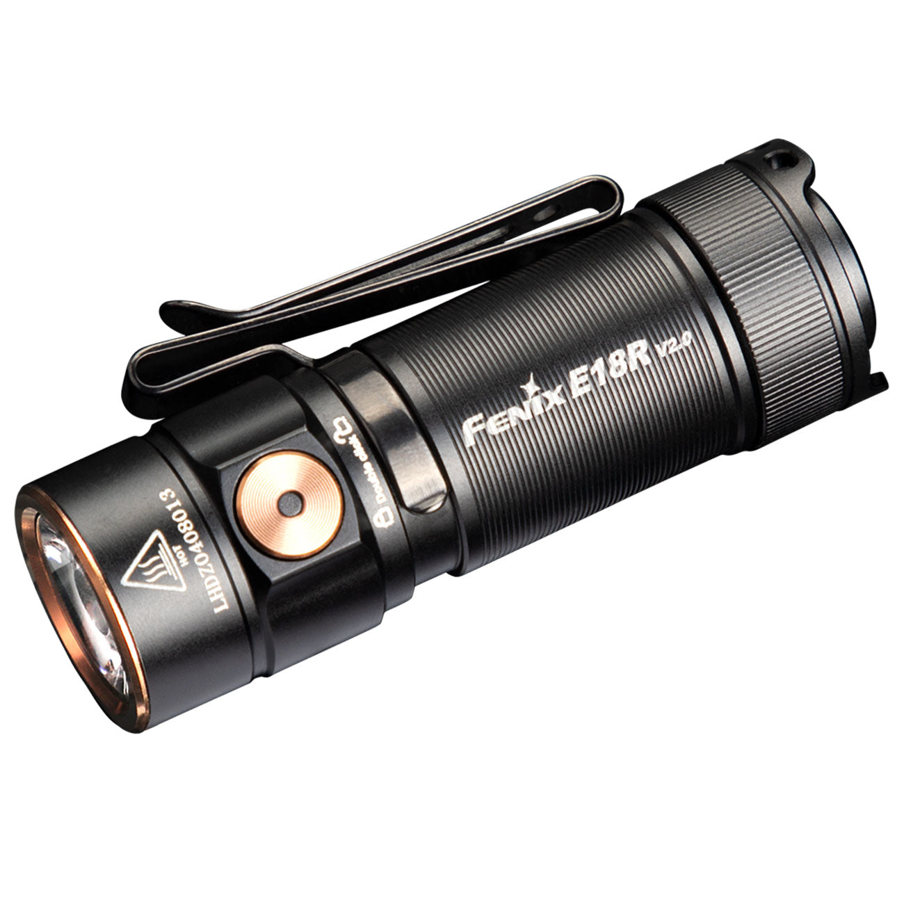 Fenix E18R V2.0 – kompakte EDC Taschenlampe mit 1200 lm, Akku, USB-C, Magnetfuß – Clip und Befestigung, für den täglichen EDC-Einsatz