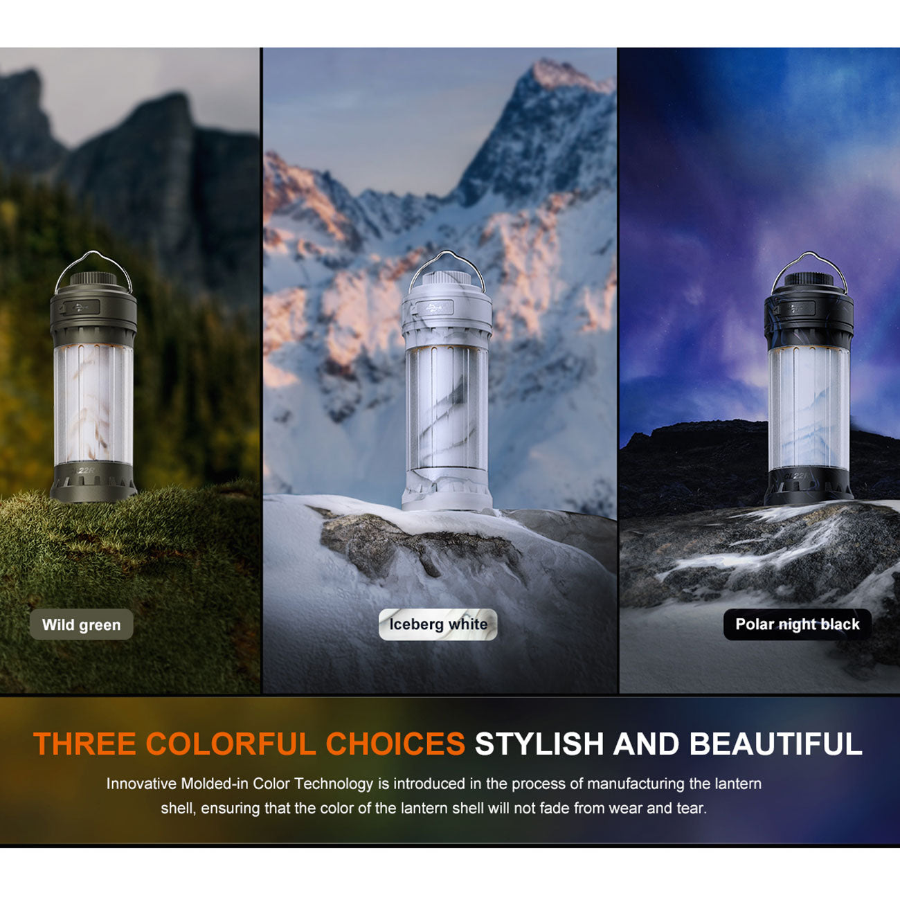 Fenix CL22R – 360° Campingleuchte mit Downlight und RGB-Licht, 500 lm, Akku, USB-C – Fecl22r cl22r campingleuchte 500lumen