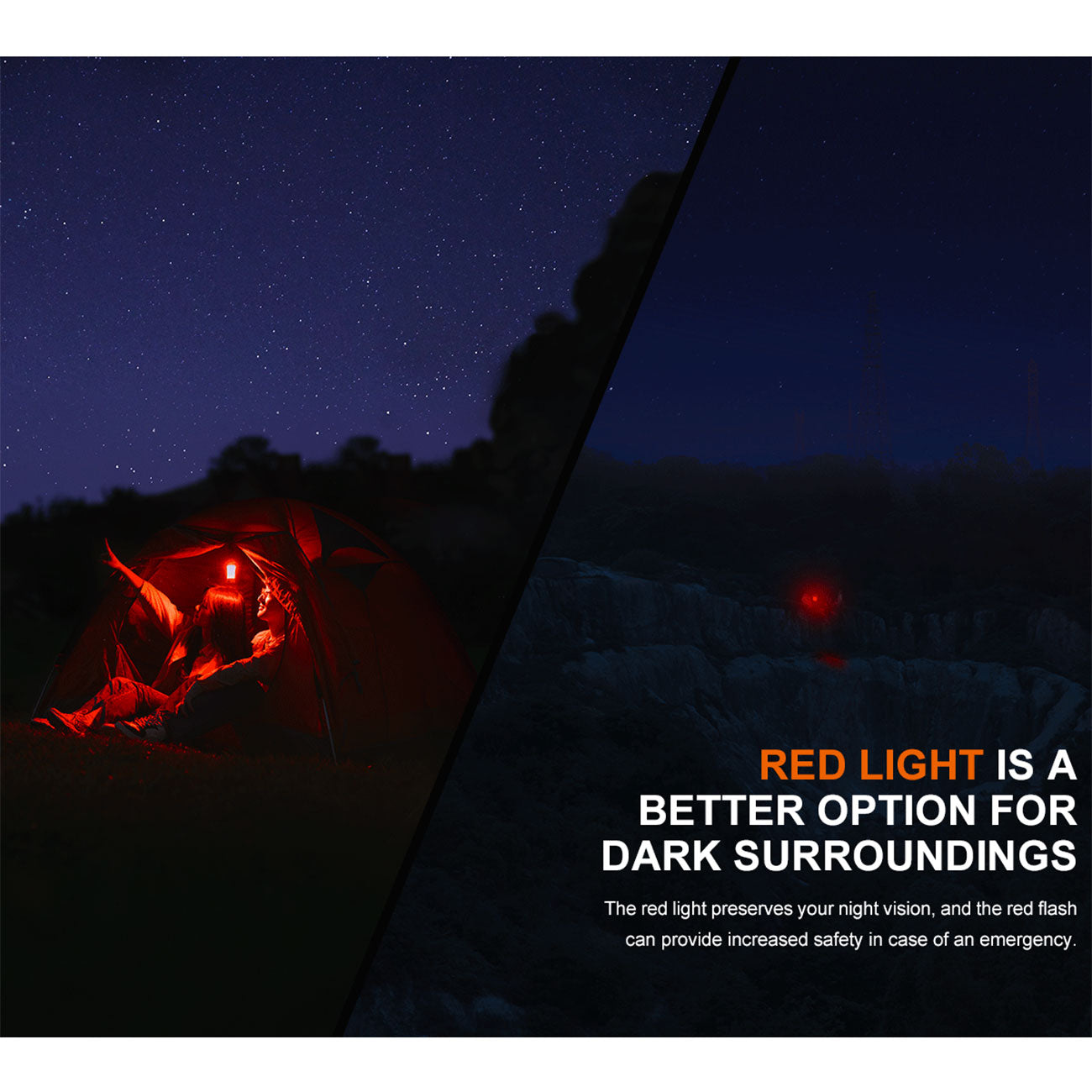 Fenix CL22R – 360° Campingleuchte mit Downlight und RGB-Licht, 500 lm, Akku, USB-C – Signal- und Notfallmodus / Outdoor-Einsatz